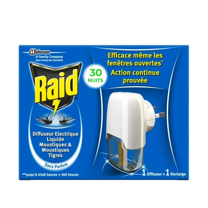 Diffuseur + Recharge Liquide Raid 30 Nuits