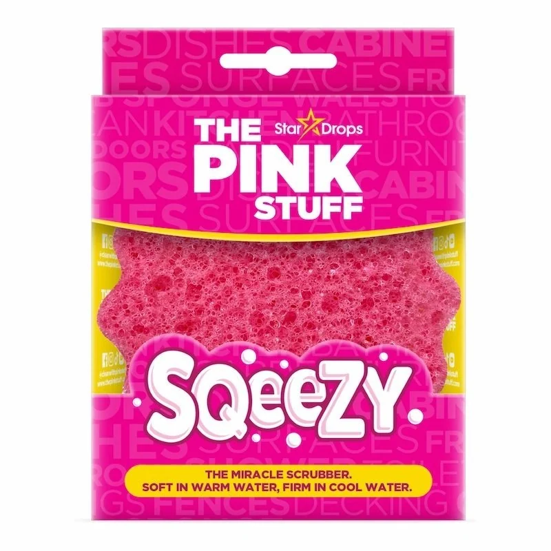 The Pink Stuff Eponge Double Face Scrub Squeezy Pink