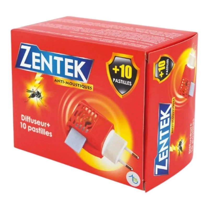 Zentek – Diffuseur Anti-Moustique avec 10 Pastilles de Recharge